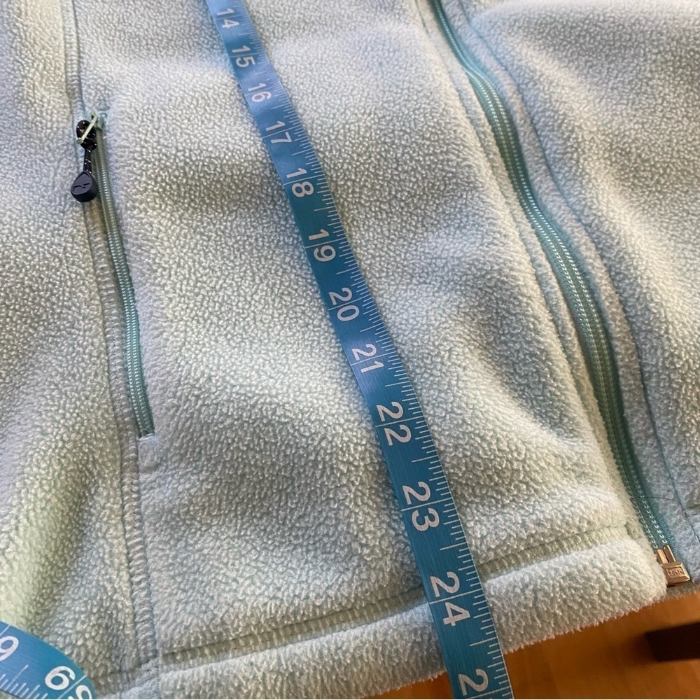 Vineyard Vines Light Blue Fleece Full Zip Vest Large - Picture 13 of 15